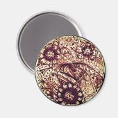 ヘンナ模様 マグネット (正面/裏面)