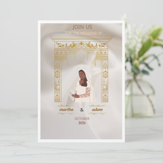 ヘンナ結婚ー 招待状 (スタンド正面)