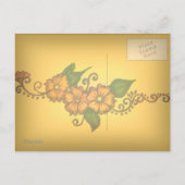 ヘンナ花 案内ポストカード (裏面)