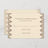 ヘンナ返信カード 招待状 (正面/裏面)