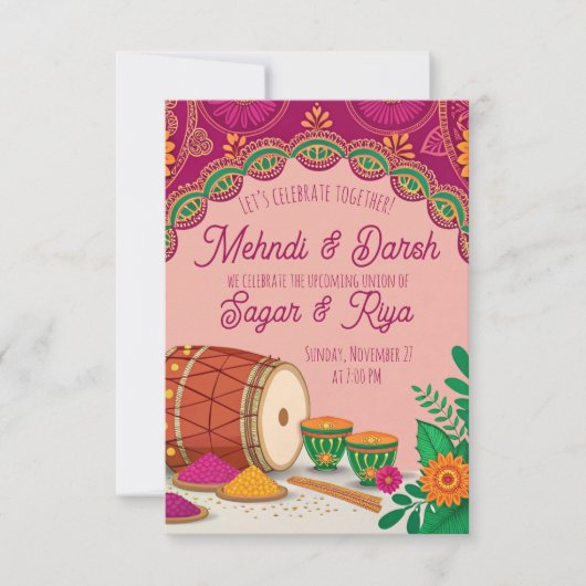 ヘンナ ドルキ 招待状 (正面)