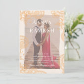 ヘンナ フォト ウェディング 招待状 (スタンド正面)