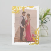 ヘンナ フォト ホリデー ゴールド フォイル カード (立ち正面)