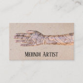 ヘンナ・メンディ・タトゥー・アーティストズ名刺 名刺 (正面)