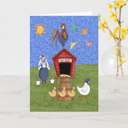 ヘンハウス カード (黄色い花)