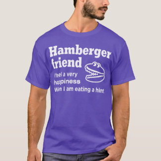 ヘンバーガー フレンド エングリッシュ 間違って翻訳された女の子 Tシャツ