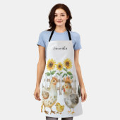 ヘンパーソナライズされた エプロン (着用した状態)