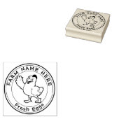 ヘンパーソナライズされた・レイズ・エッグス・フレッシュ・ファミリー・ファーム ラバースタンプ (押印)