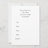 ヘンパーティの招待状カード – ヘンレッドシューズインヴィタティ 招待状 (裏面)