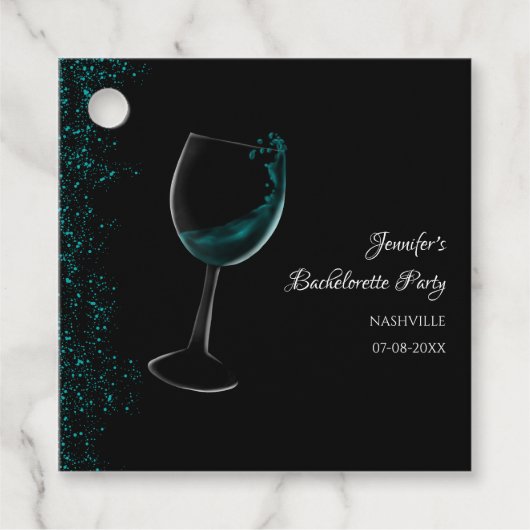 ヘンパーティーブルーモックテールバチェロレッテ輝く フェイバータグ (正面)