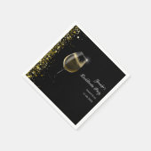 ヘンパーティー金ゴールドモックテールバチェロレッテナプキンス スタンダードカクテルナプキン (角)