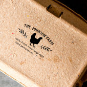 ヘンファミリーファームフレッシュエッグゴムスタンプ ラバースタンプ