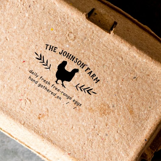 ヘンファミリーファームフレッシュエッグゴムスタンプ ラバースタンプ