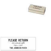 ヘンファミリーファームリターンカートンゴムスタンプ ラバースタンプ (押印)