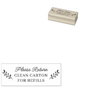 ヘンファミリーファームリターンカートンゴムスタンプ ラバースタンプ (押印)