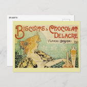 ヘンプリバット、ビスケットとチョコレート、ヴィンテージ ポストカード (正面/裏面)