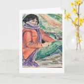 ヘンリエッタバリーマンティースカード カード (黄色い花)