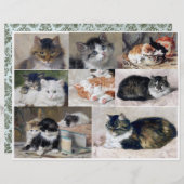 ヘンリエットロナーによる猫と猫のアート (正面/裏面)