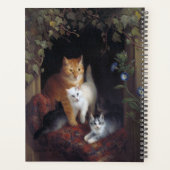 ヘンリエット・クニップによる子猫と母猫 1844 プランナー手帳 (裏面)