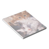 ヘンリエ派ロナーナイフで2匹の子猫がくすぶる ノートパッド (アングル)