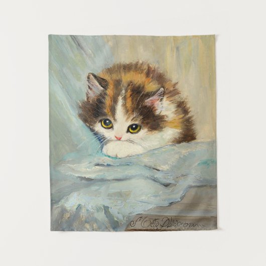 ヘンリエRonner Knip's Cute 絵画 Kitten's タペストリー (正面)