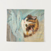 ヘンリエRonner Knip's Cute 絵画 Kitten's タペストリー (正面(横))