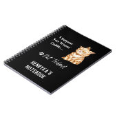 ヘンリカさんの不機嫌な猫スパイラル手帳 ノートブック (左側)