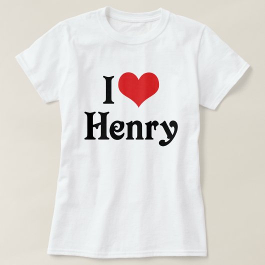 ヘンリーが大好き Tシャツ (デザイン正面)