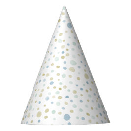ヘンリーの紙吹雪ウォーターカラードットパーティーハット パーティーハット