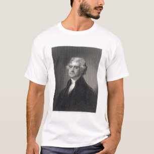 ヘンリーのBrによって刻まれるトーマス・ジェファーソンのポートレート Tシャツ
