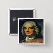 ヘンリーもしフィールディング「お金の神」引用文 缶バッジ (正面&裏面)