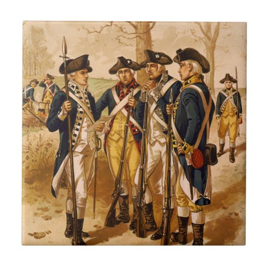 ヘンリーアレキサンダーOgden著大陸兵士 タイル (正面)