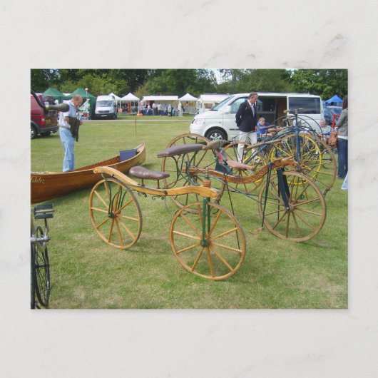 ヘンリーオンテムズ、アンティーク自転車1 ポストカード (正面)