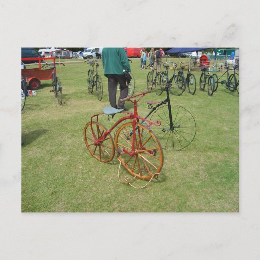 ヘンリーオンテムズ、アンティーク自転車2 ポストカード (正面)