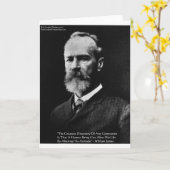 ヘンリージェームズアティートウィズウィズダム引用文ギフト&カード カード (黄色い花)