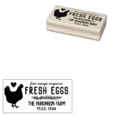 ヘンリースハートフレッシュエッグスファーム名 ラバースタンプ (押印)