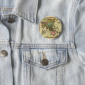 ヘンリータナー著アジアの1825地図 缶バッジ (インサイチュ)