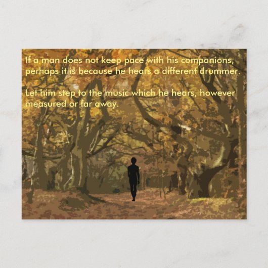 ヘンリーダビッドソロースピリチュアルドラムビート ポストカード (正面)