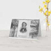 ヘンリーダビッドソロー引用文 カード (黄色い花)