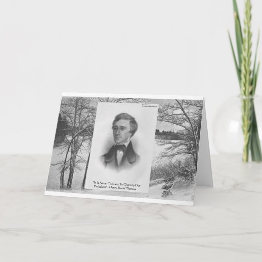 ヘンリーダビッドソロー引用文 カード (正面)