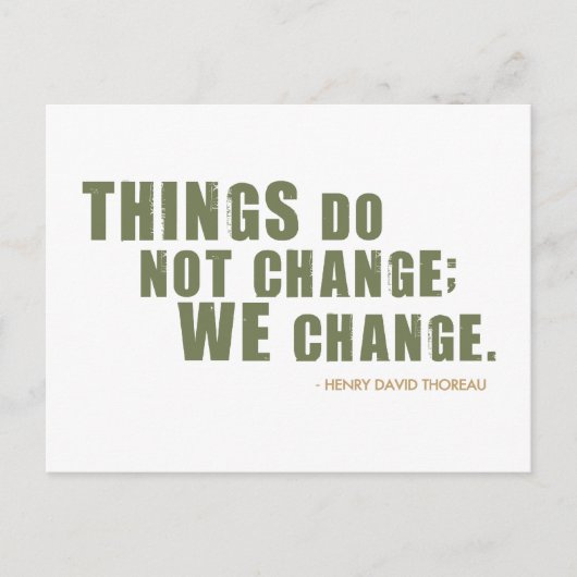 ヘンリーダビッドソロー引用文 ポストカード (正面)