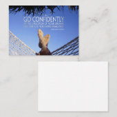 ヘンリーダビッドソロー感動的引用文自信 ノートカード (正面/裏面)