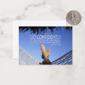 ヘンリーダビッドソロー感動的引用文自信 ノートカード (正面/裏面インサイチュ)