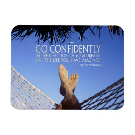 ヘンリーダビッドソロー感動的引用文自信 マグネット