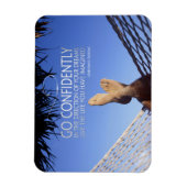 ヘンリーダビッドソロー感動的引用文自信 マグネット (縦)