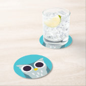 ヘンリーフクロウ ラウンドペーパーコースター (インサイチュ)