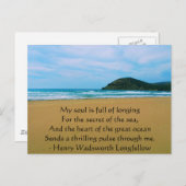 ヘンリーワズワースロングフェロースピリチュアル引用文 ポストカード (正面/裏面)