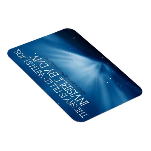 ヘンリーワズワースロングフェロー感動的引用文スカイ マグネット (右側)