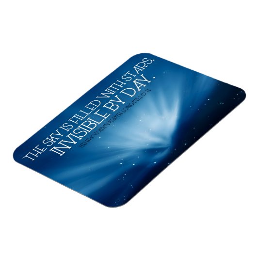 ヘンリーワズワースロングフェロー感動的引用文スカイ マグネット (左側)