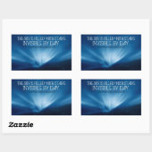 ヘンリーワズワースロングフェロー感動的引用文スカイ 長方形シール (シート)